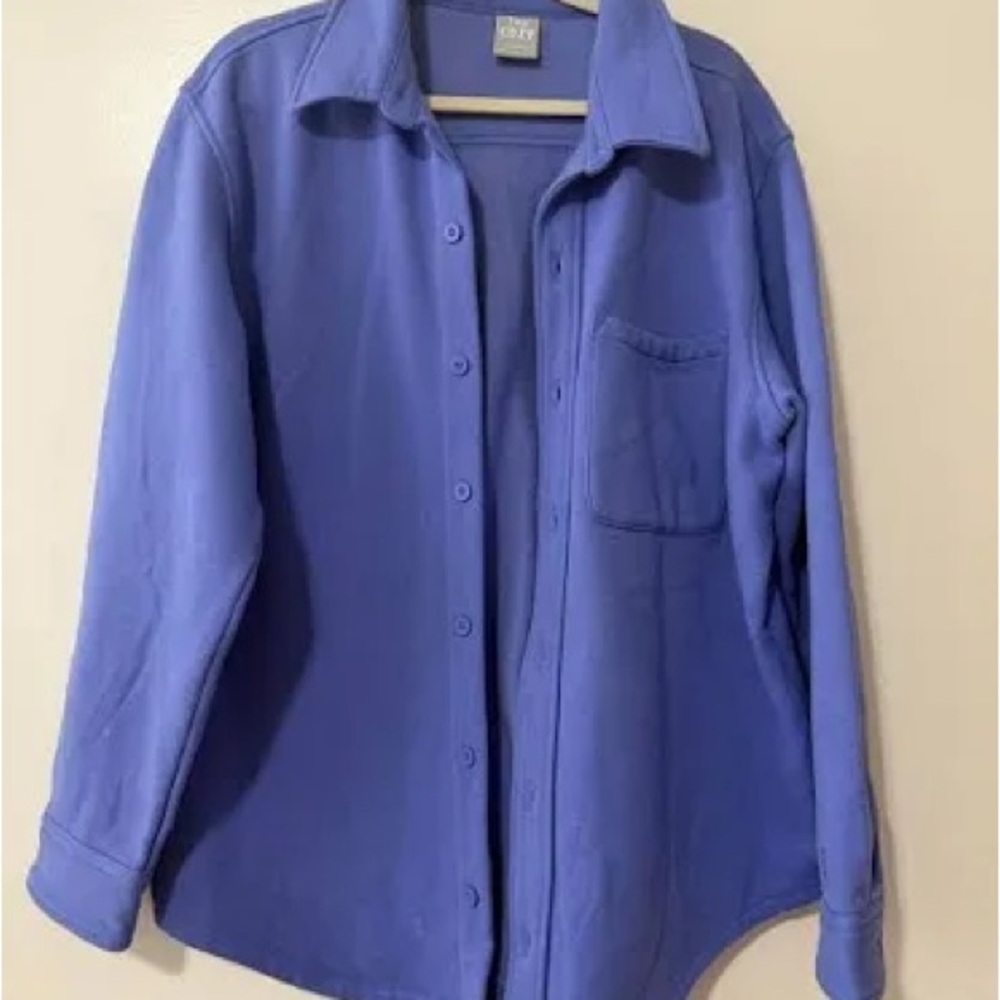 Aritzia TNA Cozy Boyfriend Fleece in Purple Lilac